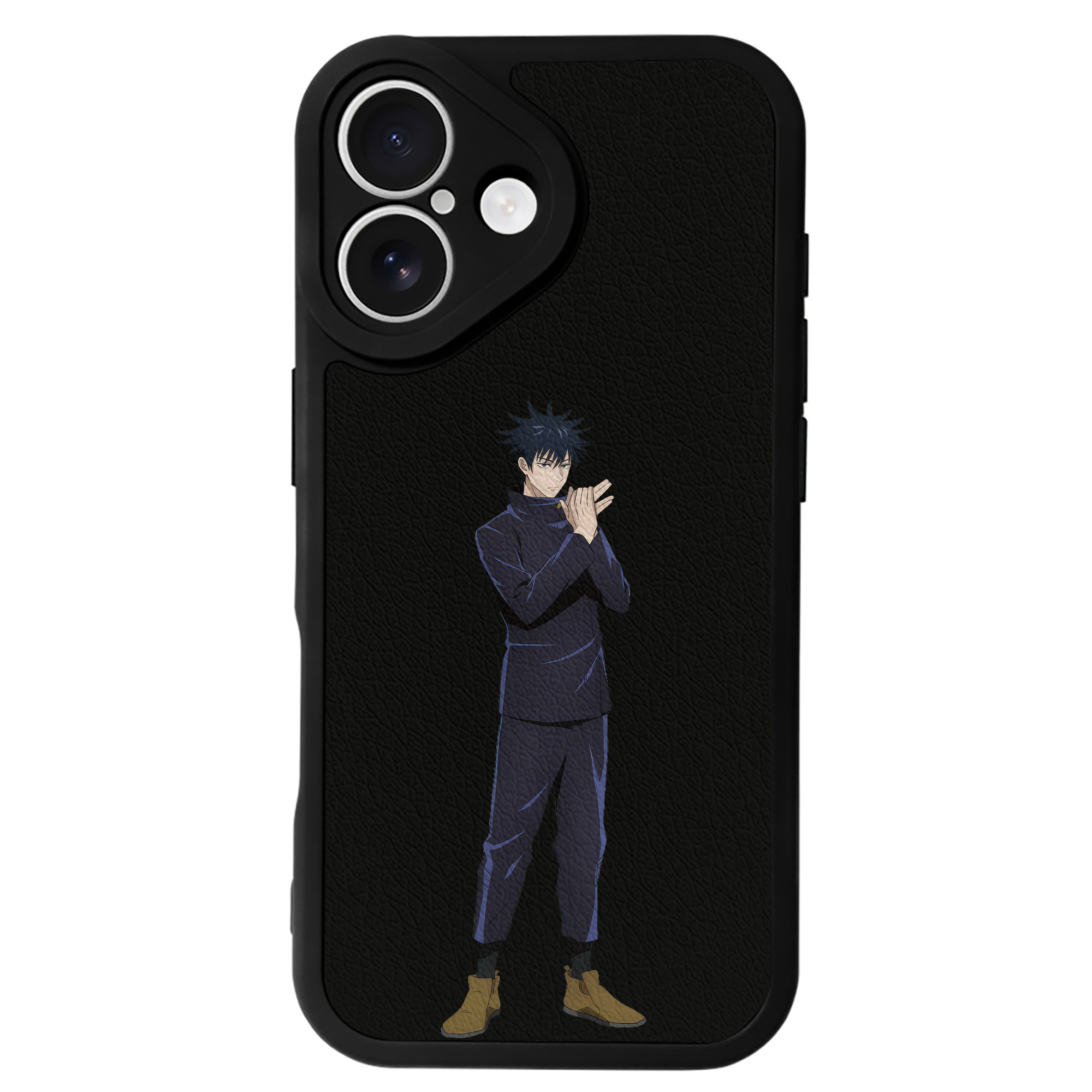 （画像用） 呪術廻戦 Jujutsu Kaisen 【iPhone 16シリーズ対応】シリコンスマホケース（レザー調） 材質：シリコン